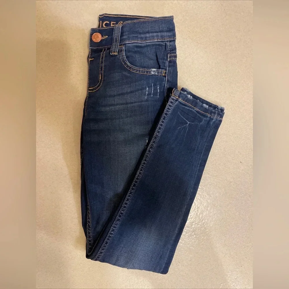 Justice jegging jeans size girls 10.